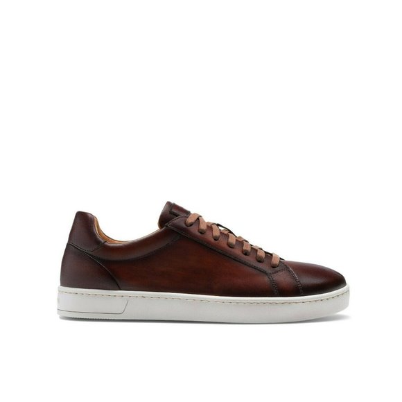 Magnanni Elonso Lo Sneaker Tabaco Brown Leather Size 11.5 - Picture 1 of 9
